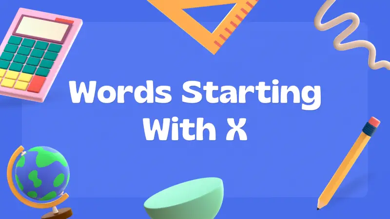 Words Starting With X